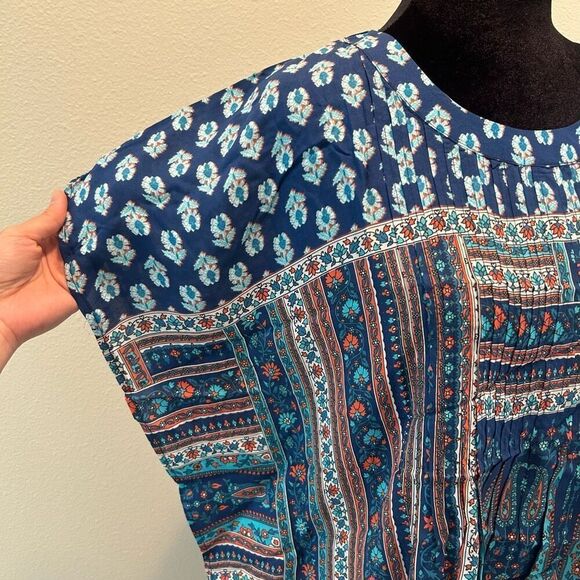 NWT XXS Women’s Printed Tolani Summer Blouse - Picture 8 of 9